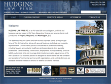 Tablet Screenshot of hudginslawfirm.com